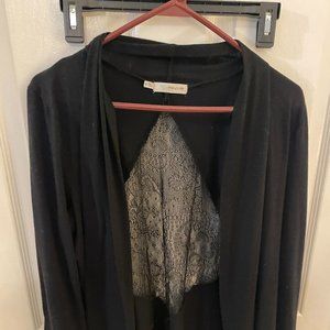 Maurices black top womens size 0 - maybe a cardigan?
